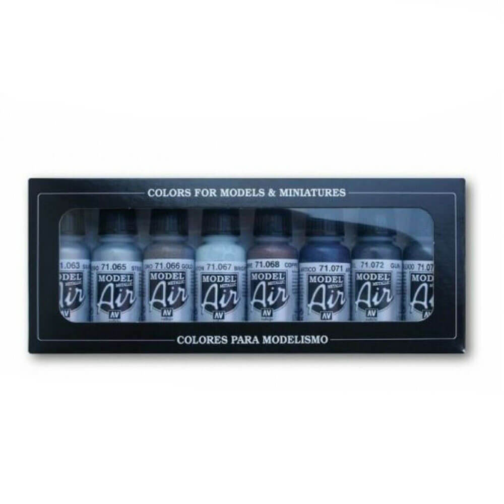  Vallejo Model Air Paint Set mit 8 Farben