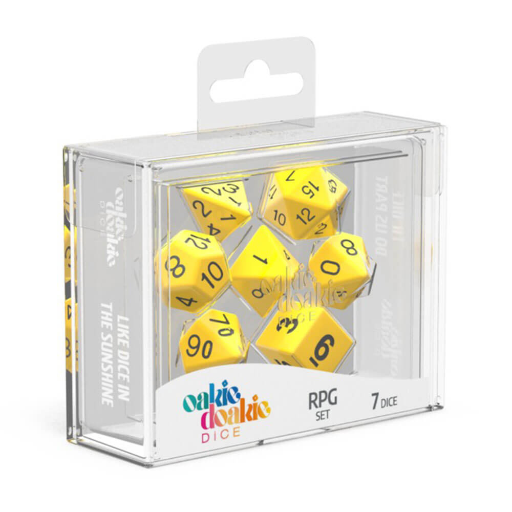 Oakie Doakie RPG Set Solid Dice 7tlg