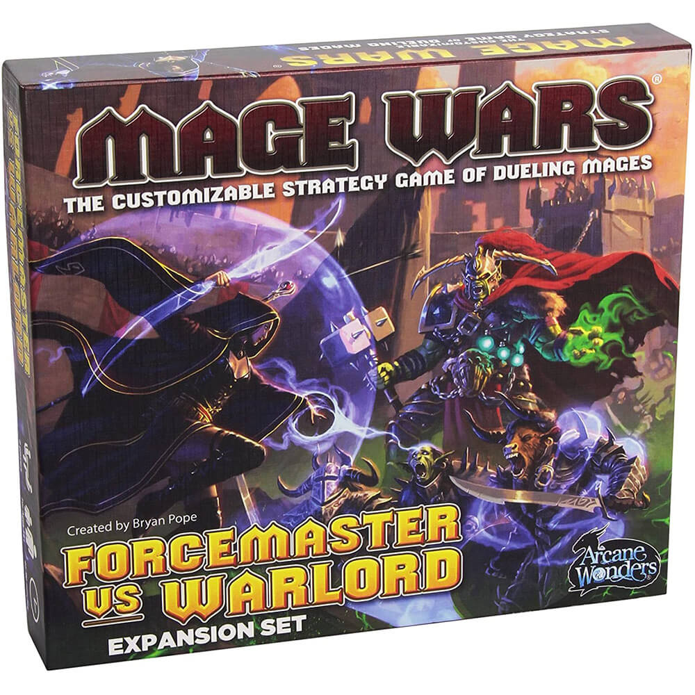 Mage Wars Arena Forcemaster vs Warlord Board Game