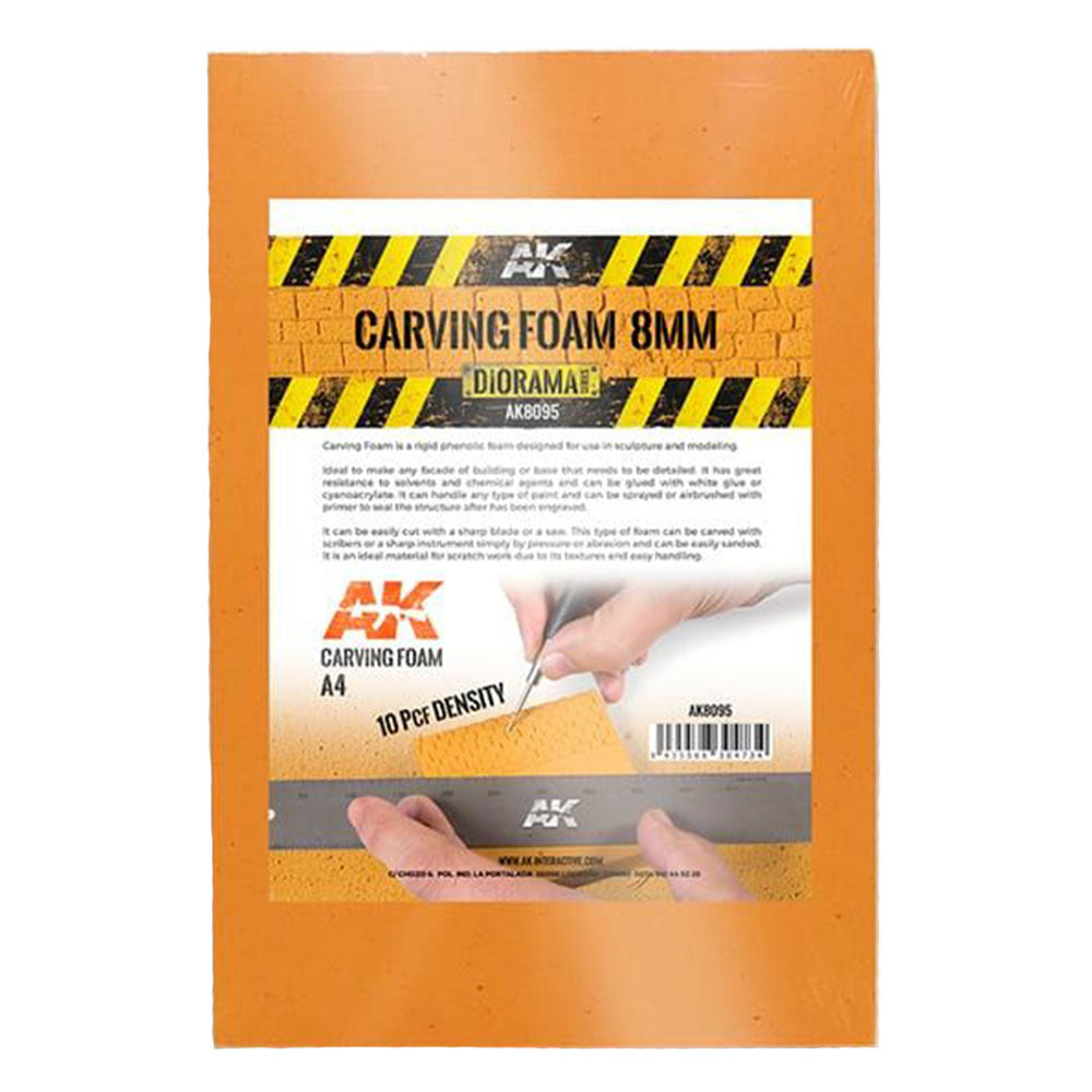 AK Interactive Carving Foam Modelling Kit 8mm