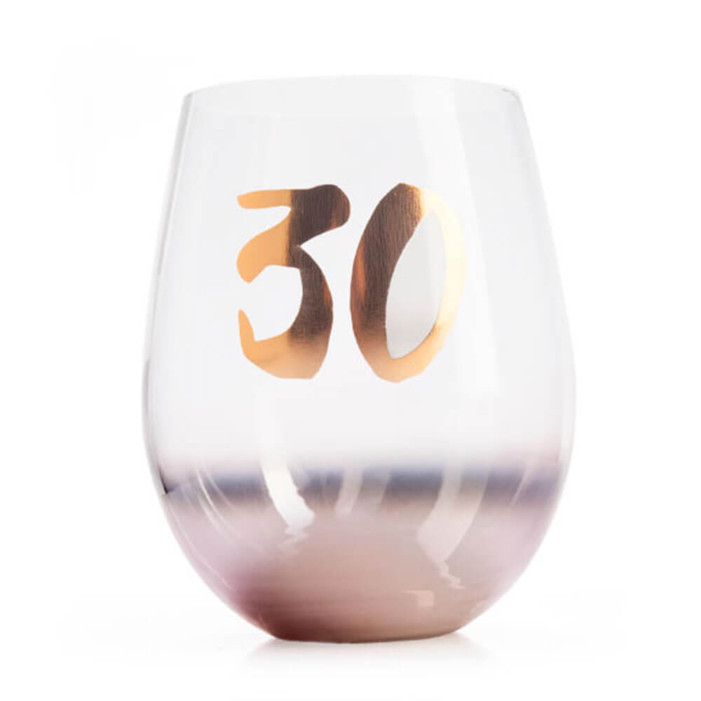 Birthday Blush Stemless Glass