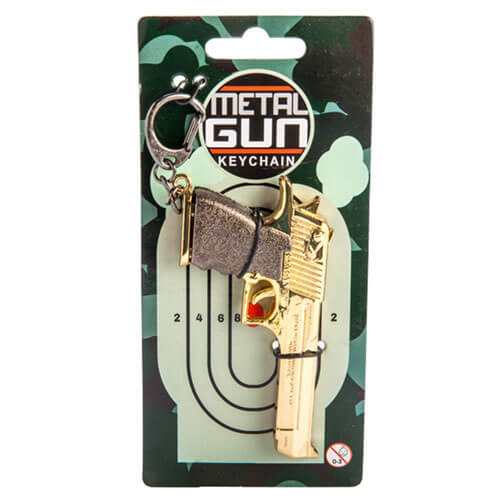 Metal Gun Keychain