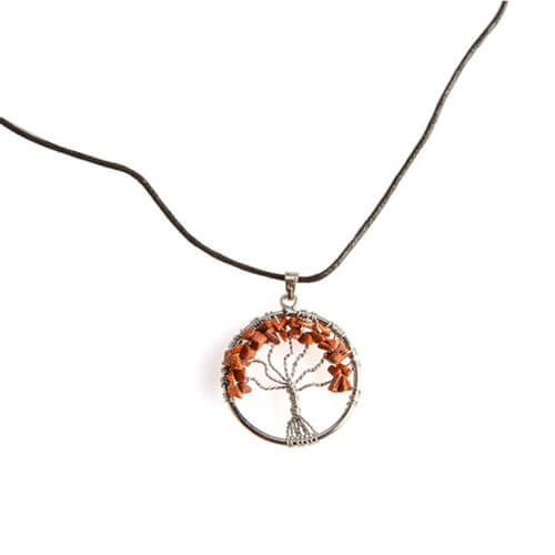 Gemstone Tree of Life Pendant Necklace