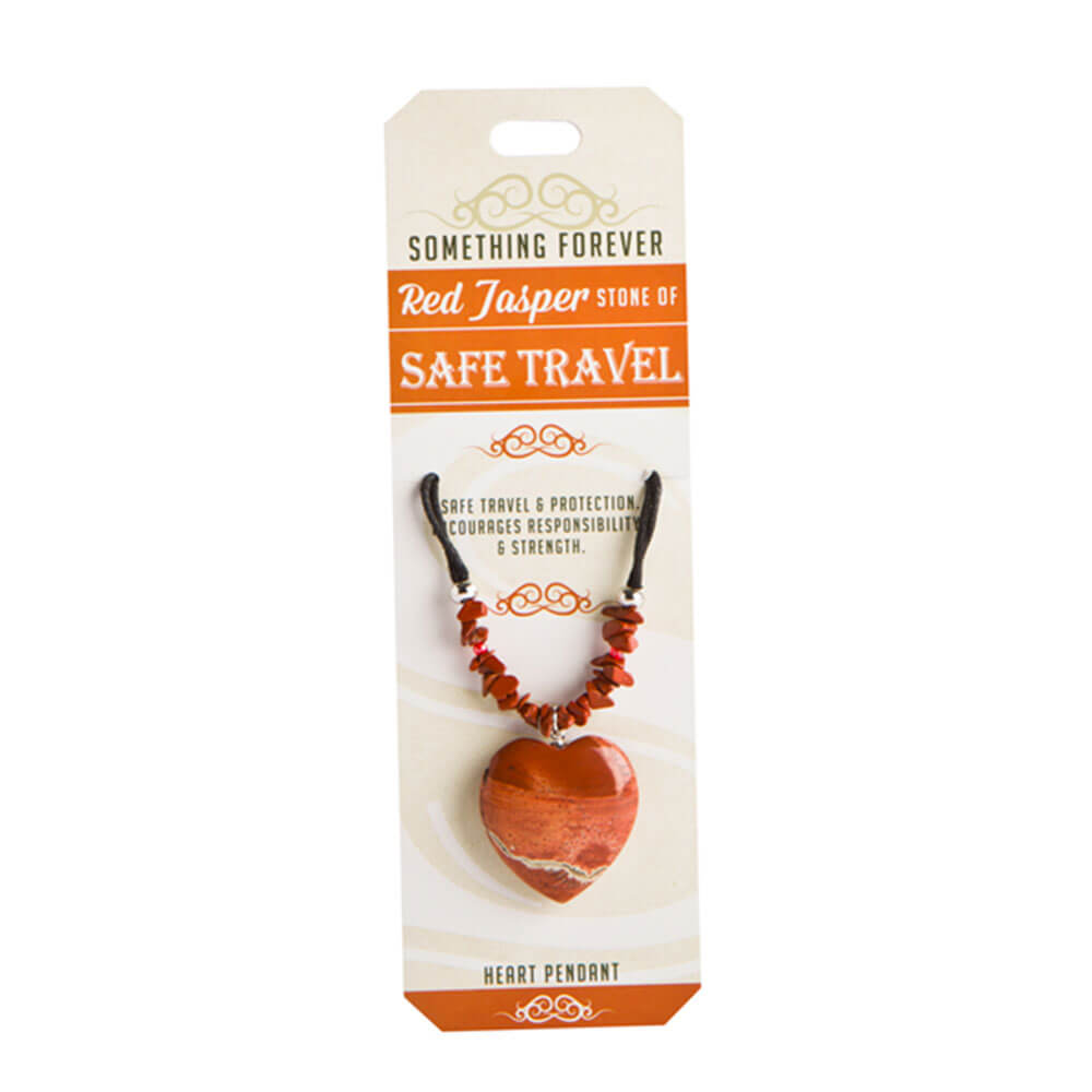 Wishstone Collection Red Jasper Heart Pendant