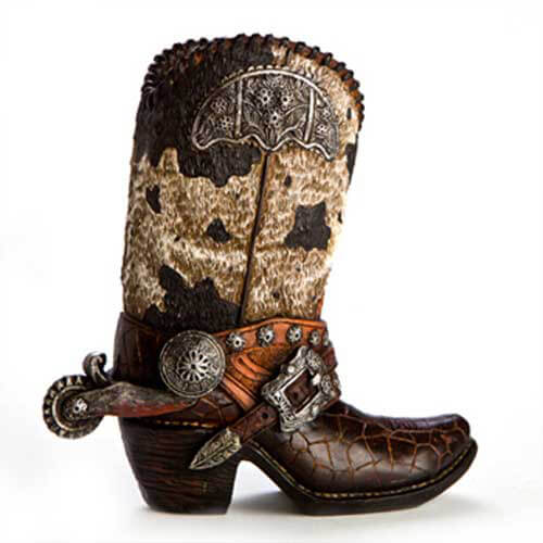 Cowboy Boot Money Bank