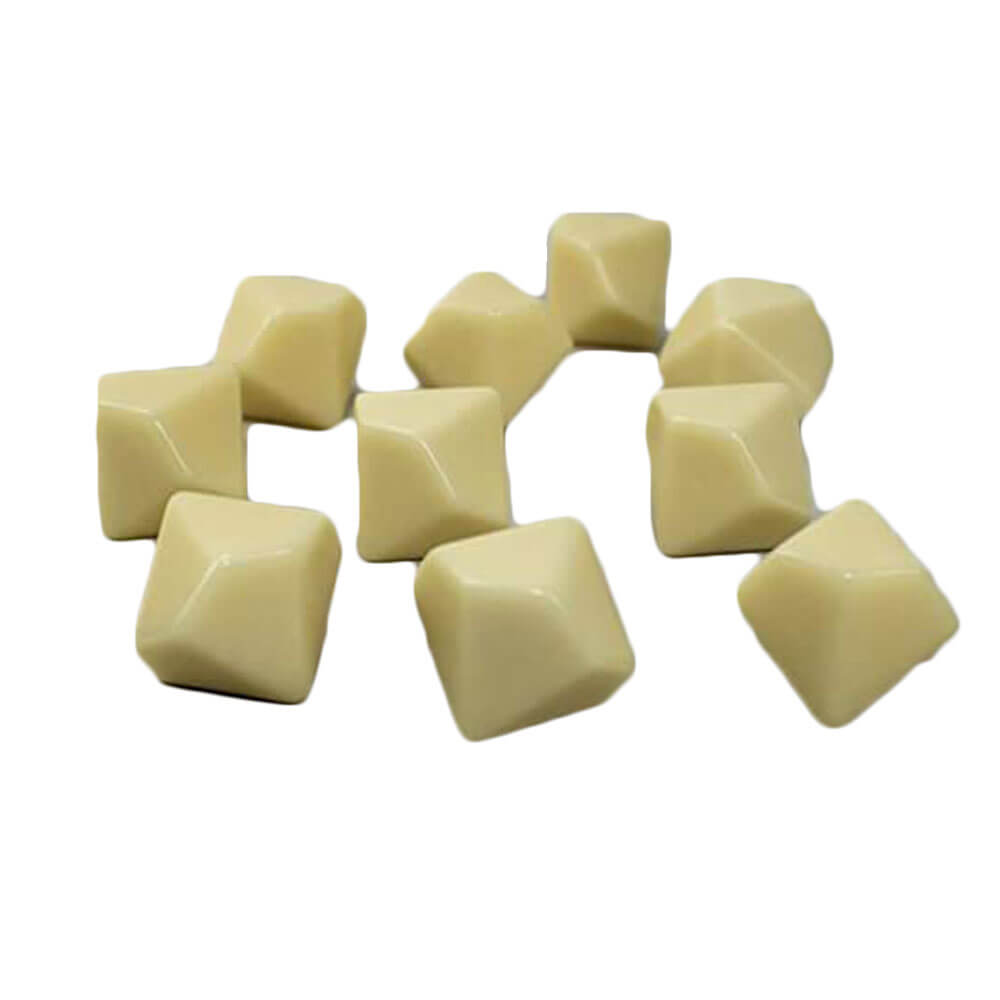 Blank Dice Ivory (10/bolsa)