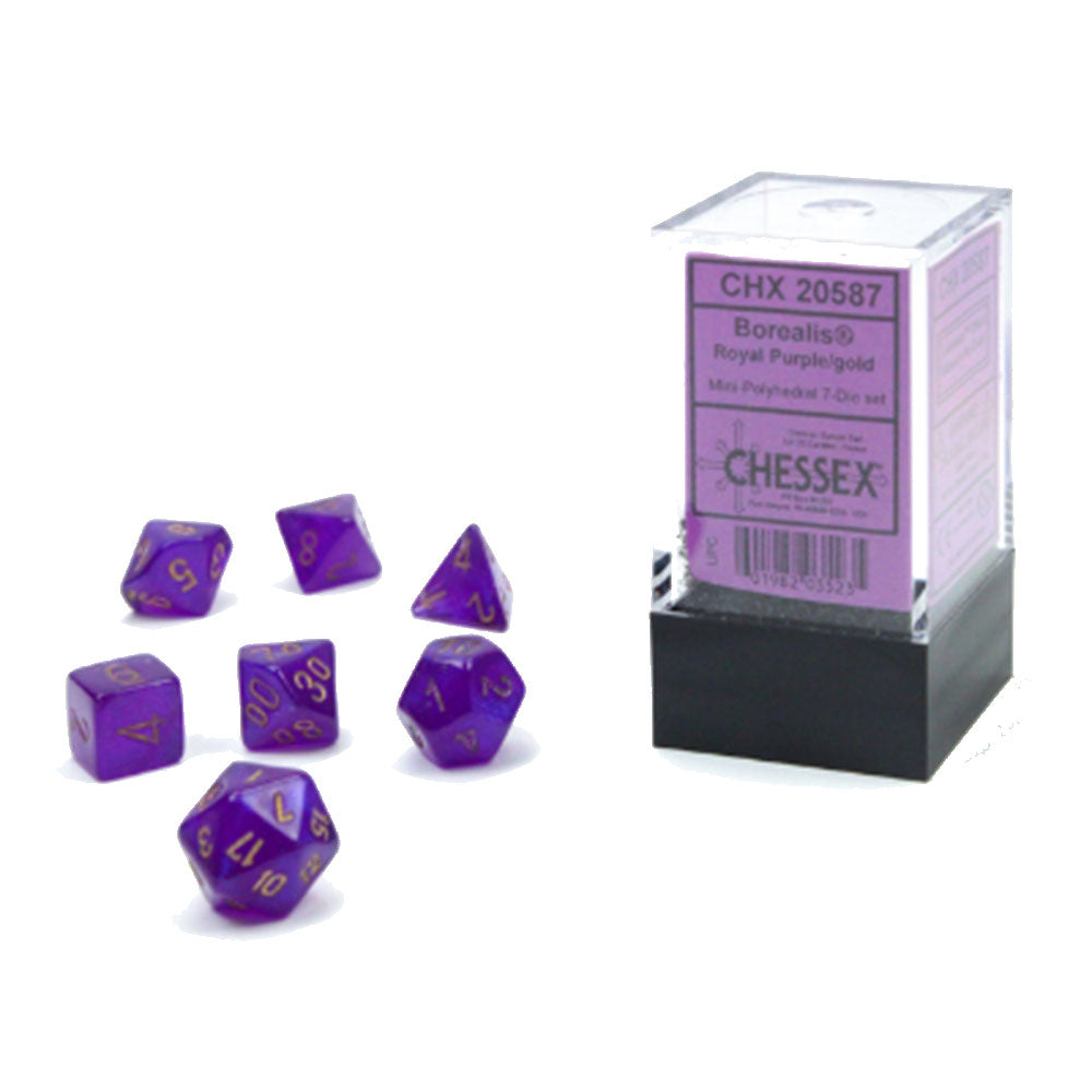 Mini borealis luminary polyedrale 7-die set