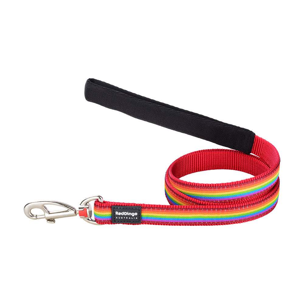 Rainbow Dog Lead (rød)