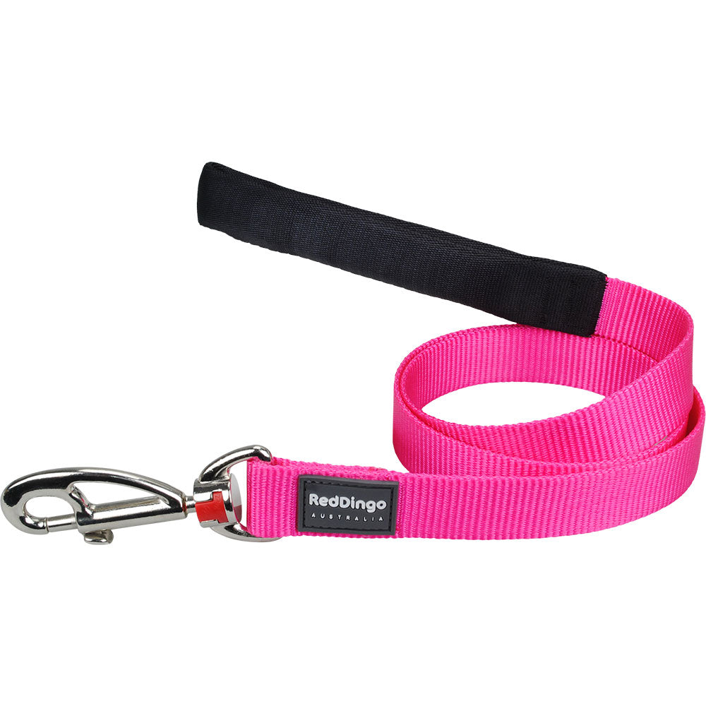 Classic Dog Lead (rosa caldo)