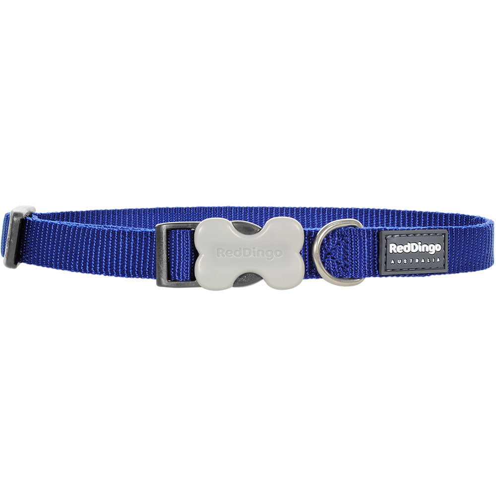 Collar de perro clásico (azul oscuro)