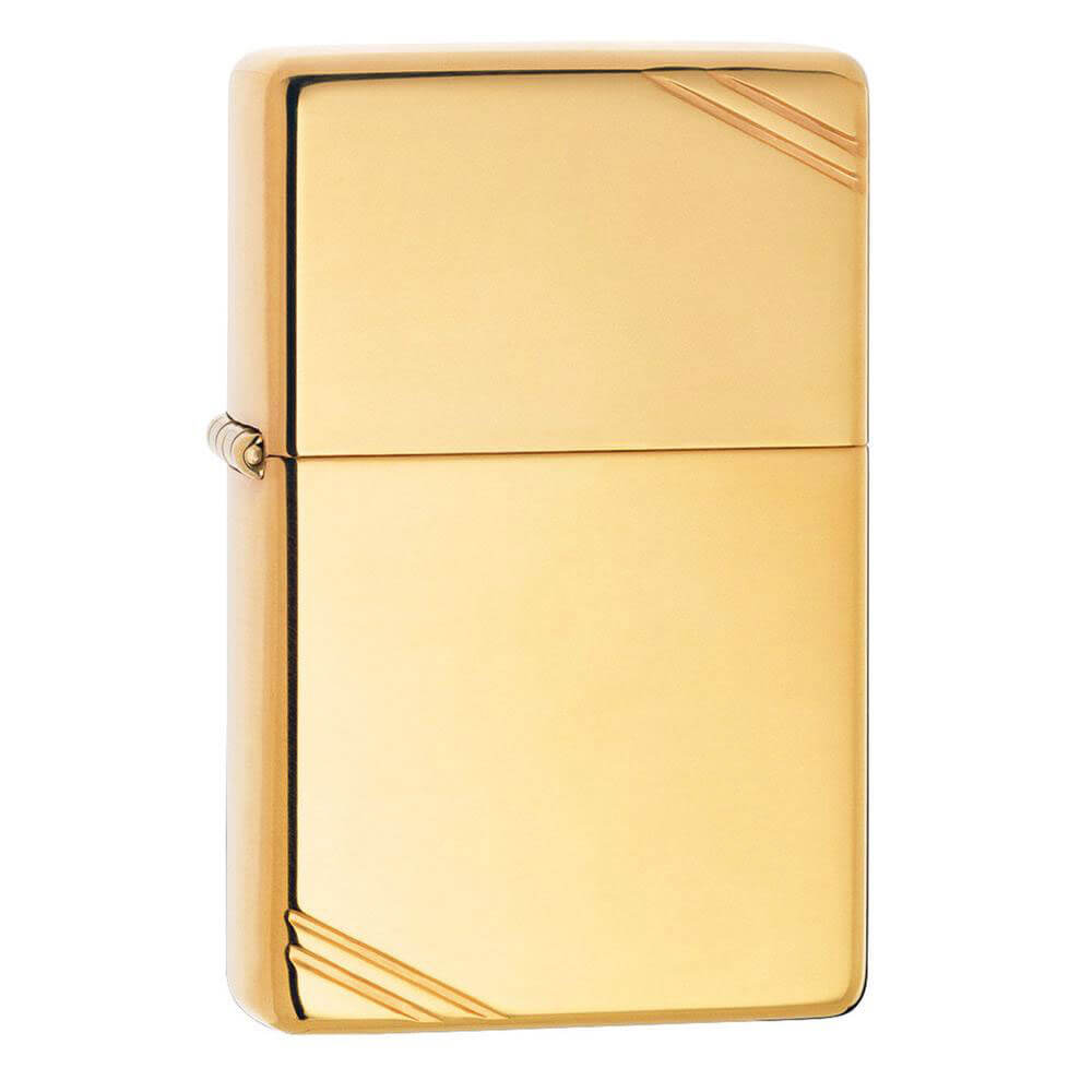 Zippo High Polish Vintage met slashes lichter