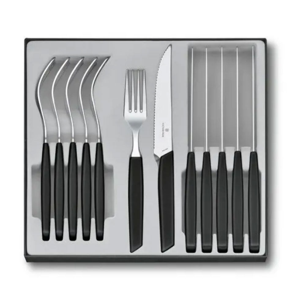 Nowoczesny zestaw stołowy Victorinox Cutlery (czarny)