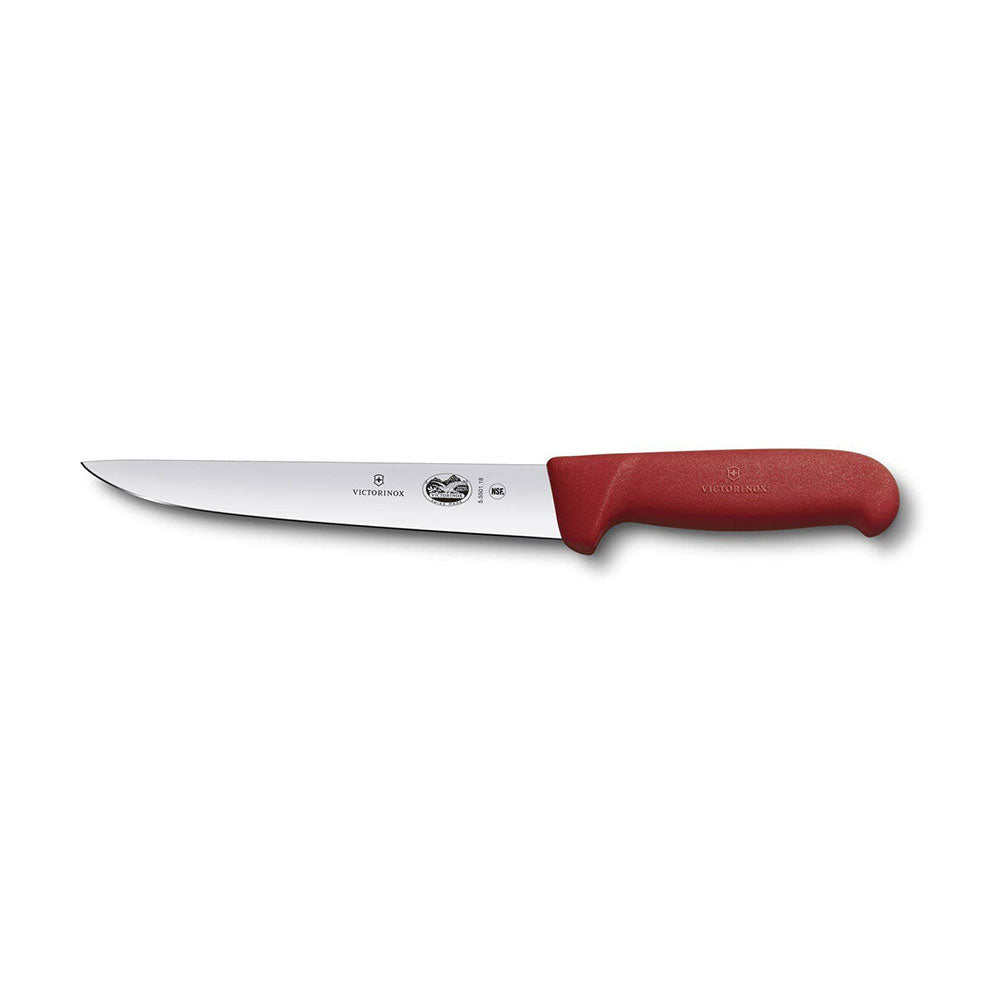 Straight Back Blade Striking Knife w/ Fibrox (röd)