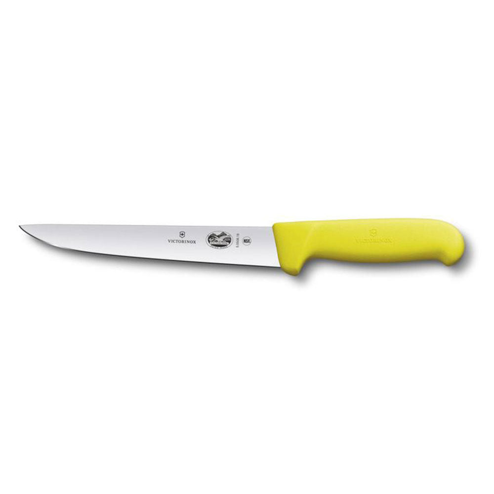 Coltello da colpa con lama posteriore dritta con fibrox (giallo)