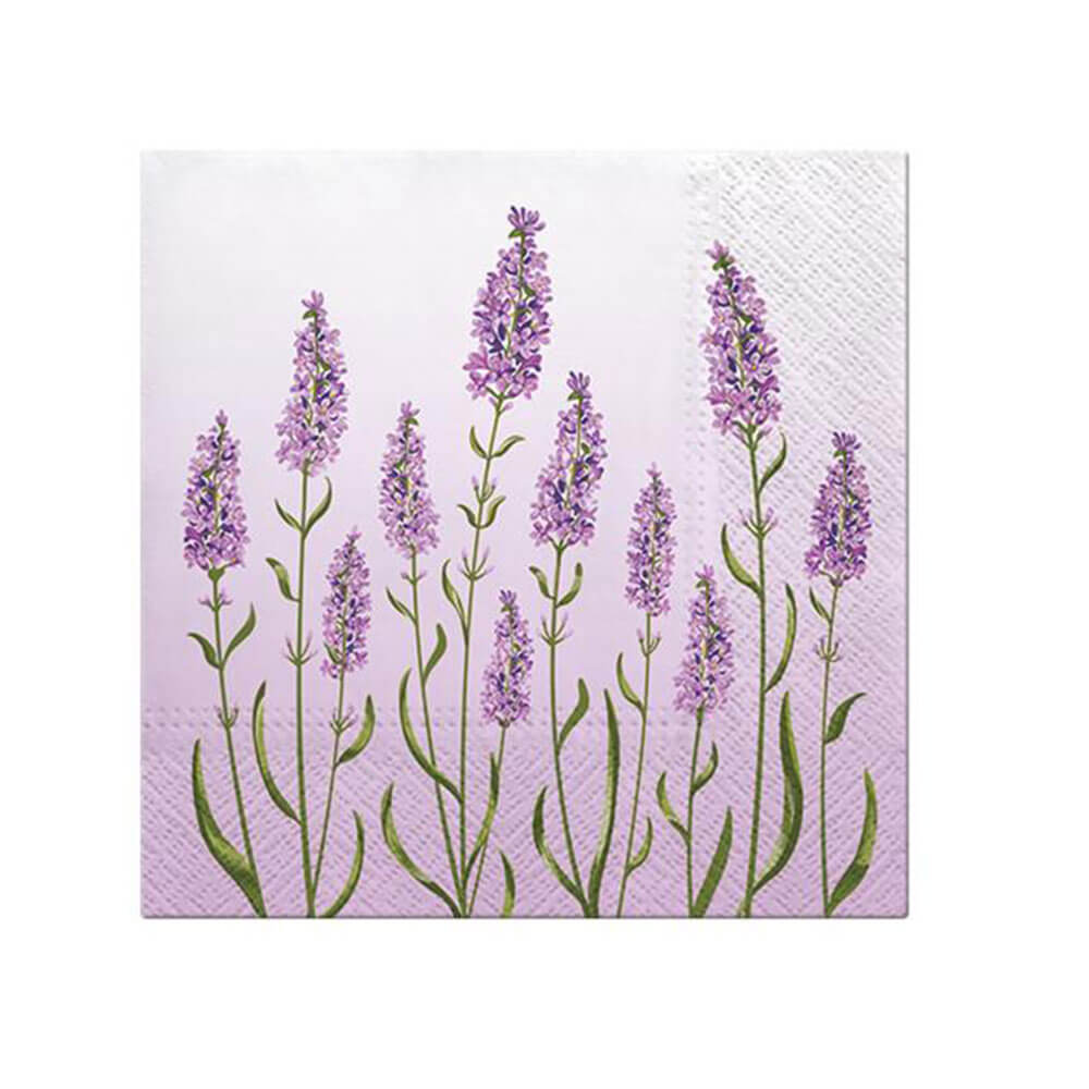 Paw Lavender Lunch Napkin 33cm (20 pk)