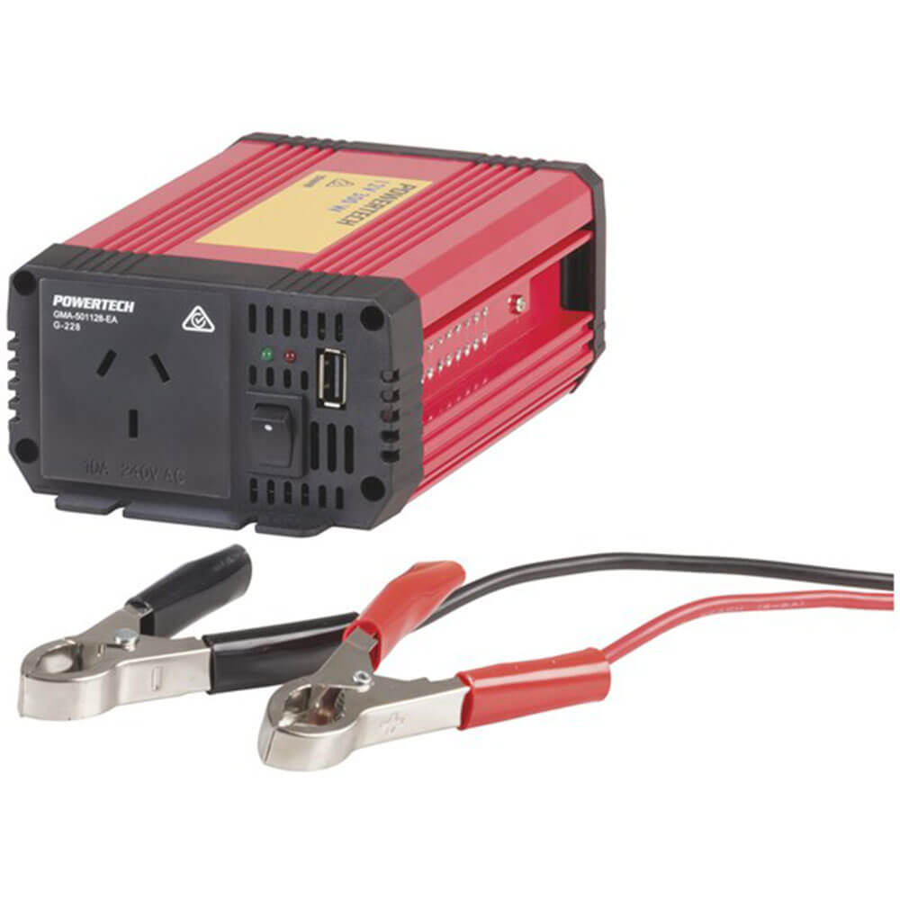 12VDC til 240VAC Modified Sinewave Inverter m/ USB