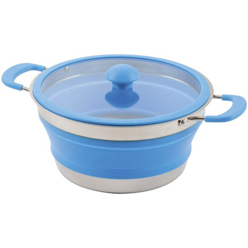 Pot de cuisson pliable avec couvercle