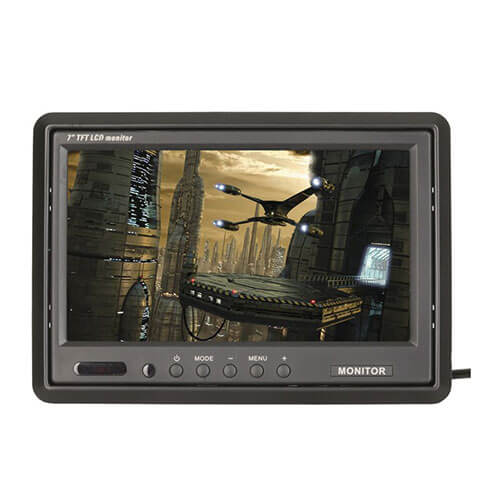 7" TFT LCD Widescreen Colour Monitor with IR Remote