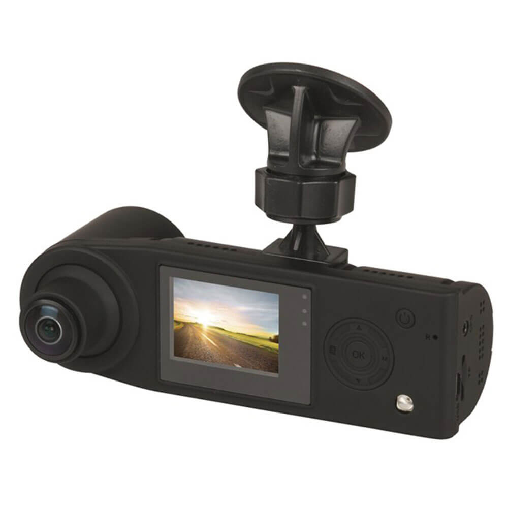 360° Dual 1080p Dash Cameras with 1.5in LCD Screen