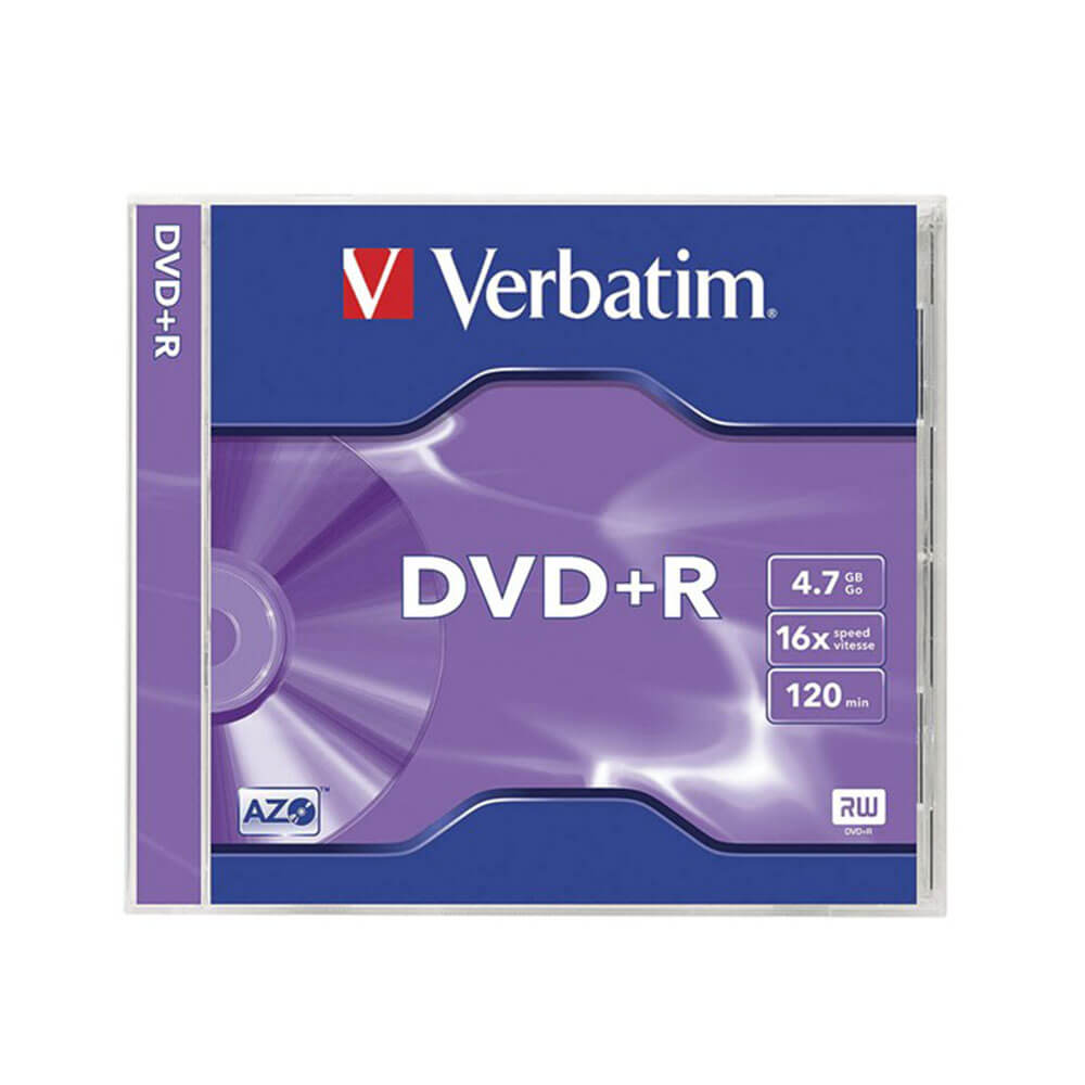 Verbatim DataLifePlus Azo -skiva med fall (4,7 GB)