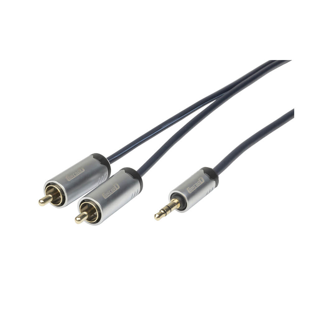 Concord 3,5 mm stereo -plugg til 2 RCA -plugger