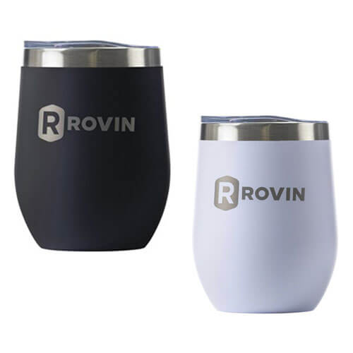 Rovin Stainless Steel Cup with Lid (350mL)