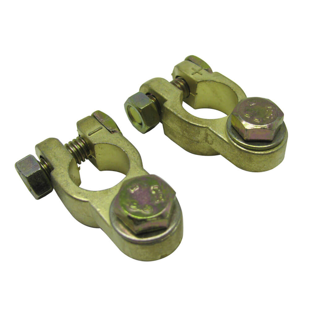 Universal Bolt Type Battery Heavy-duty Terminals (1 Pair)