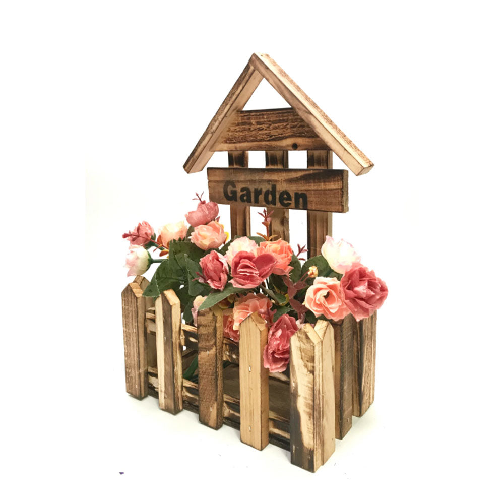 Étagère d'organisation des fleurs en bois (31,5x20x11,5 cm)