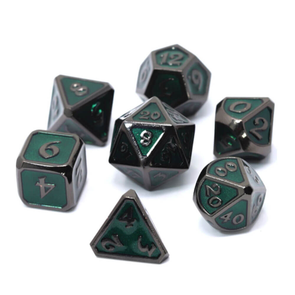 DICE METAL SET POLYHEDRAL Mythica