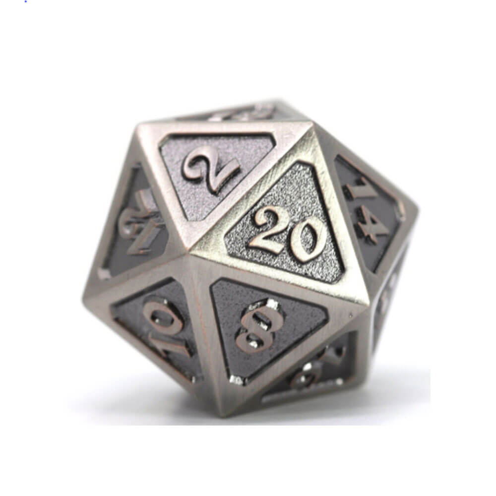 D20 Die Hard Dice Metal Mythica Battleworn (singel)