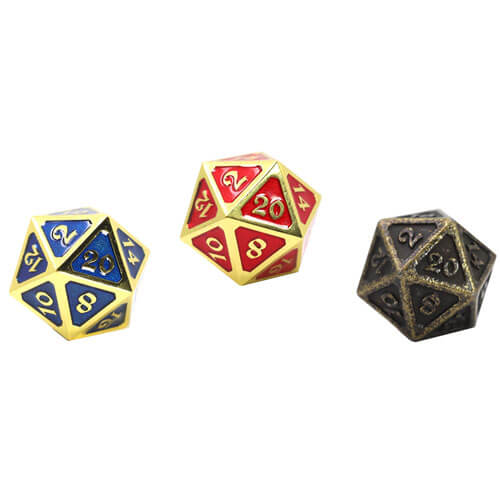 D20 Dice Metal Mythica (Single)