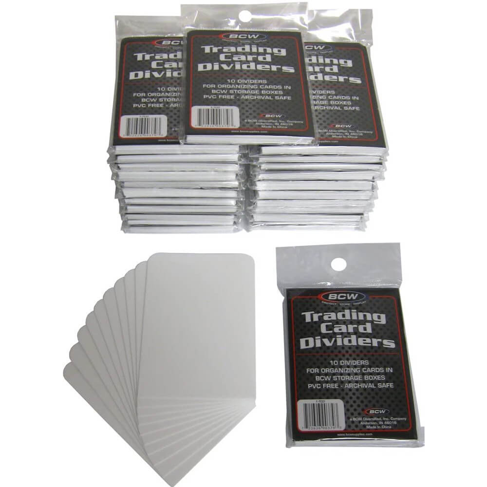 BCW Trading Card Dividers 10 Per Pack