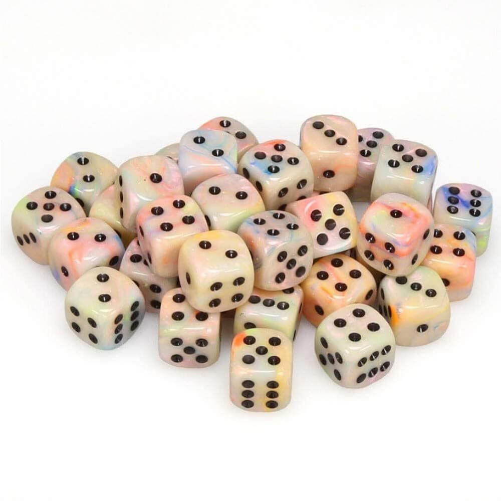 D6 Dice Festive 12 mm (36 dados)