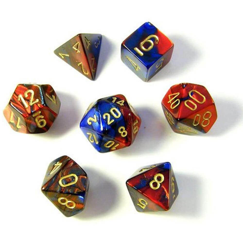  D7 Die Set Würfel Gemini Poly (7 Würfel)