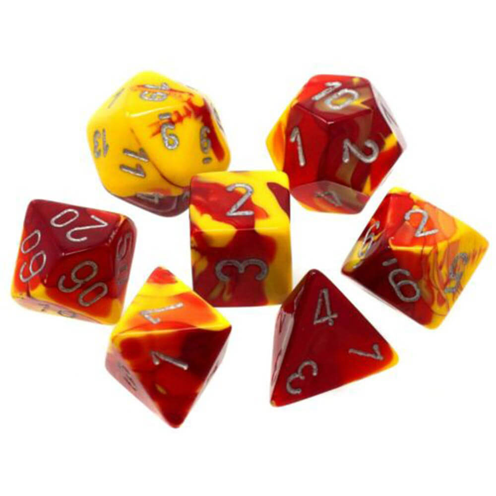 D7 Die Set Dice Gemini Poly (7 terninger)