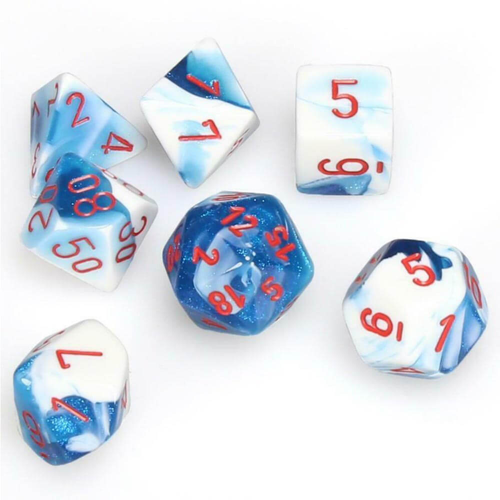 D7 Die Set Dice Gemini Poly (7 terninger)