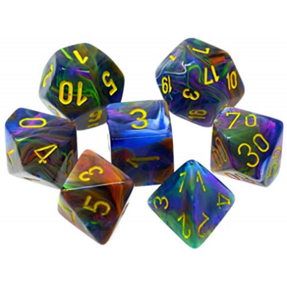 D7 Die Set Dice Festive Polyédrique (7 dés)