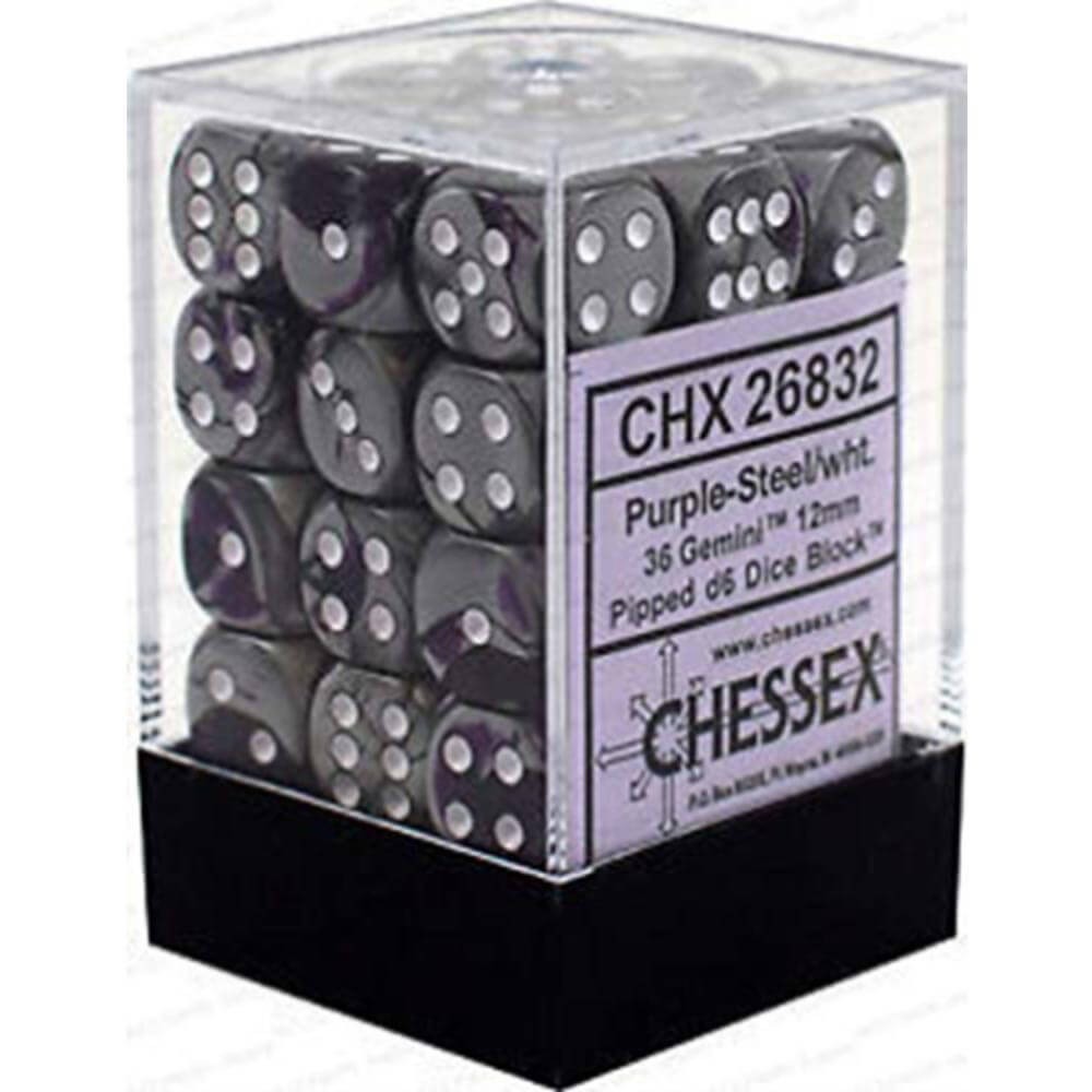 D6 Dice Gemini 12 mm (36 dés)