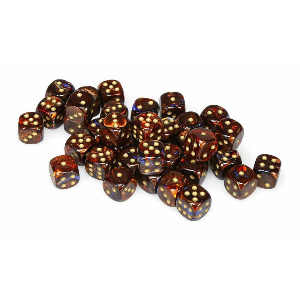 D6 terninger Scarab 12mm (36 terninger)