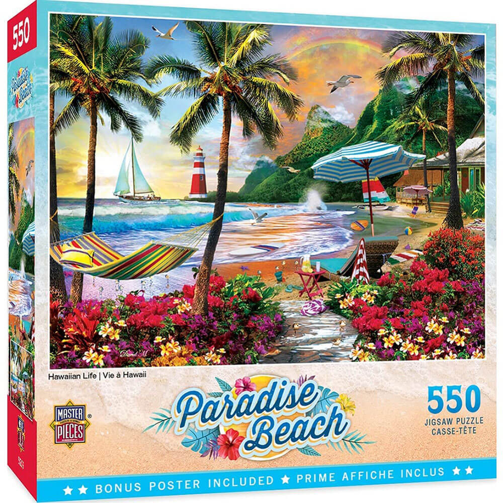 Masterpieces Paradise Beach 550pc rompecabezas