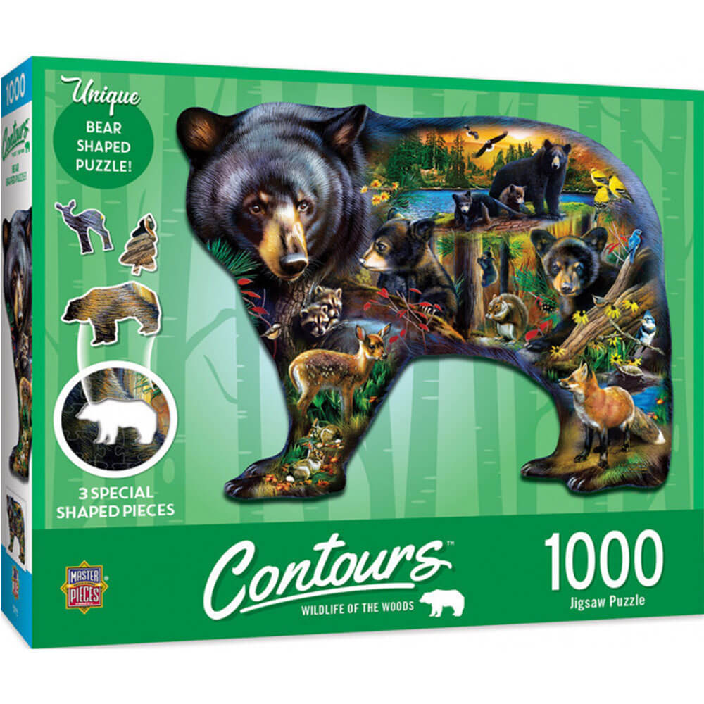 Masterpieces Contours en forme de puzzle de 1000pc