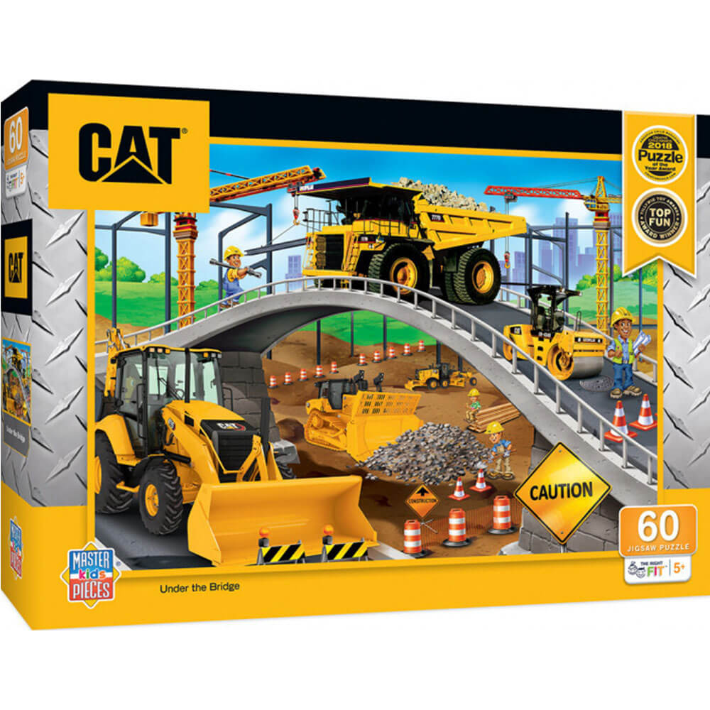 MasterPieces CAT Caterpillar Under the Bridge Puzzle 60pc