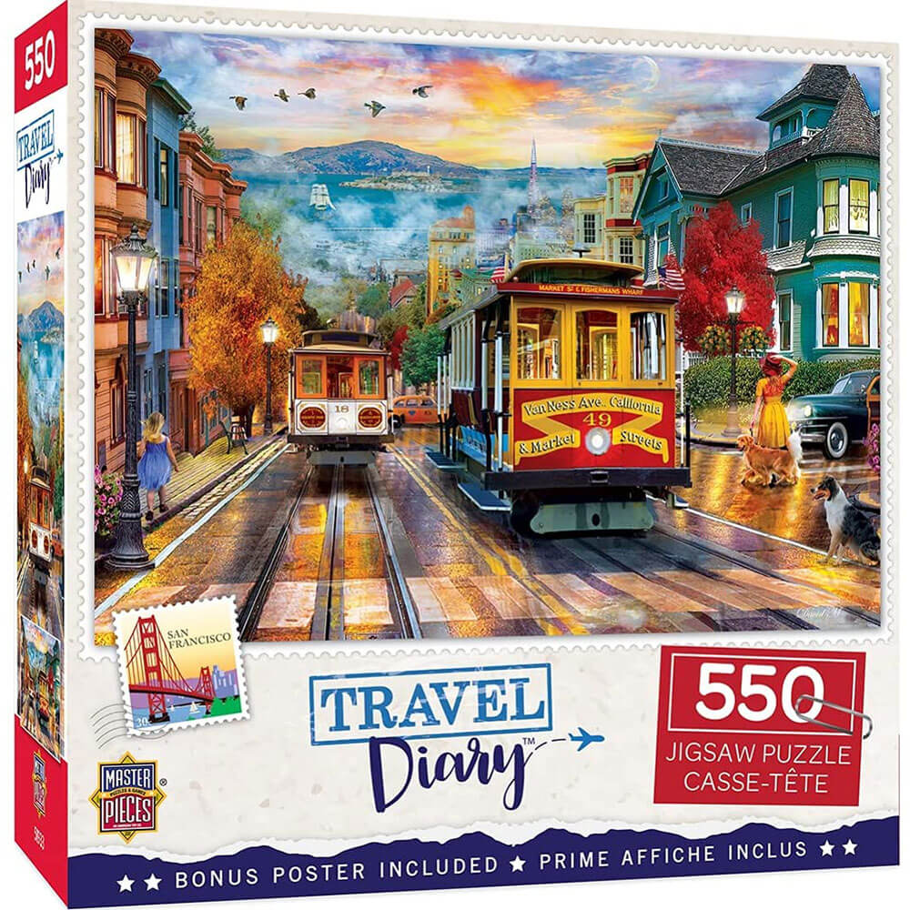 Capolavori di viaggio per diario da 550 pc puzzle