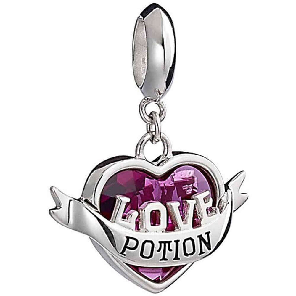 Harry Potter Silver Love Potion Charm med Crystal