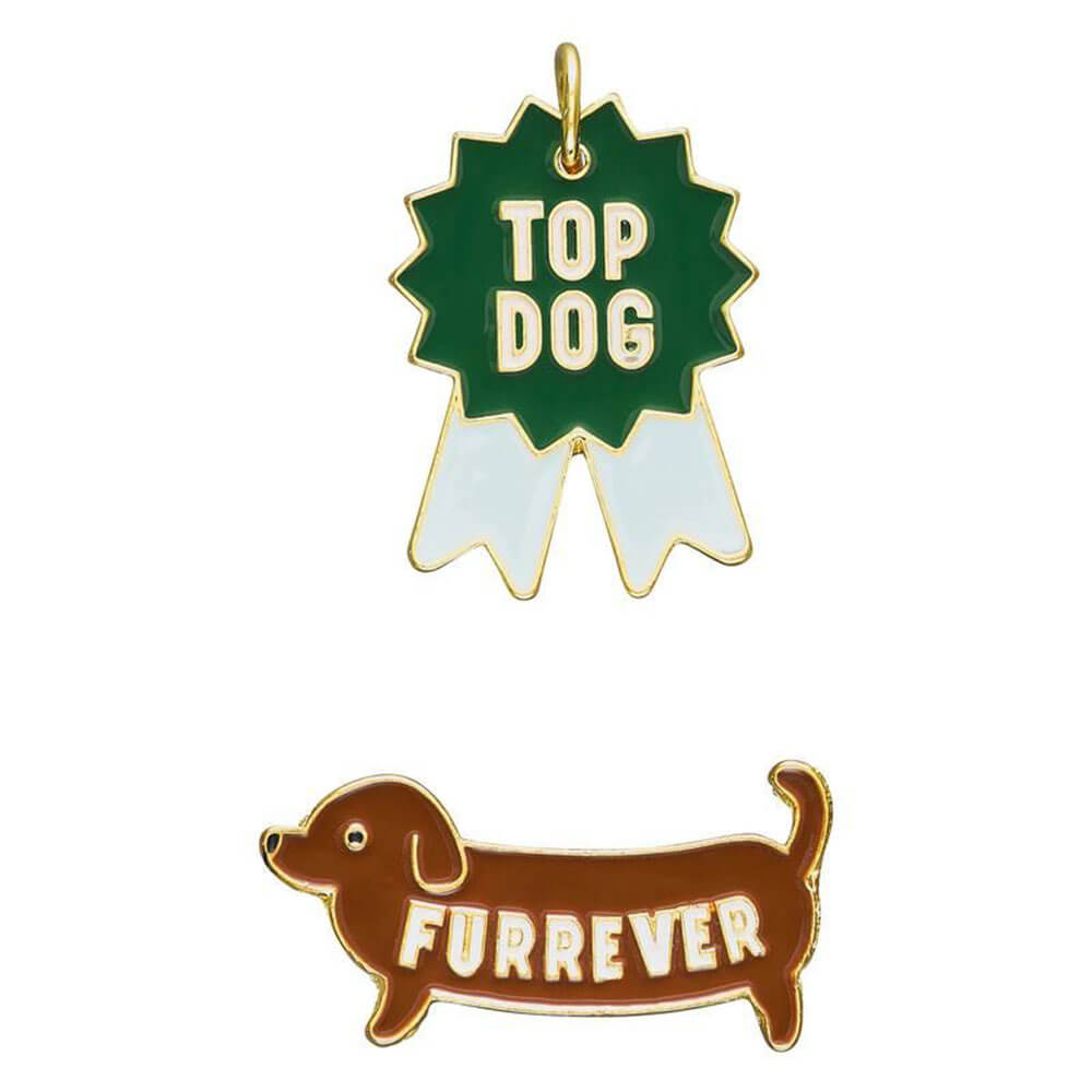 Wild & Woofy Dog Pin & Tag Set