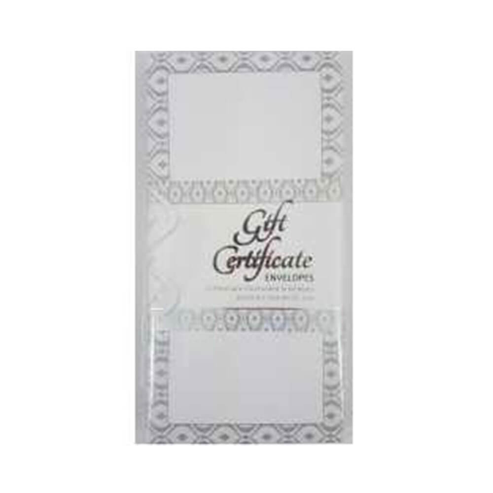 Ozcorp Gift Certificate Ivory / Silver (25pcs)