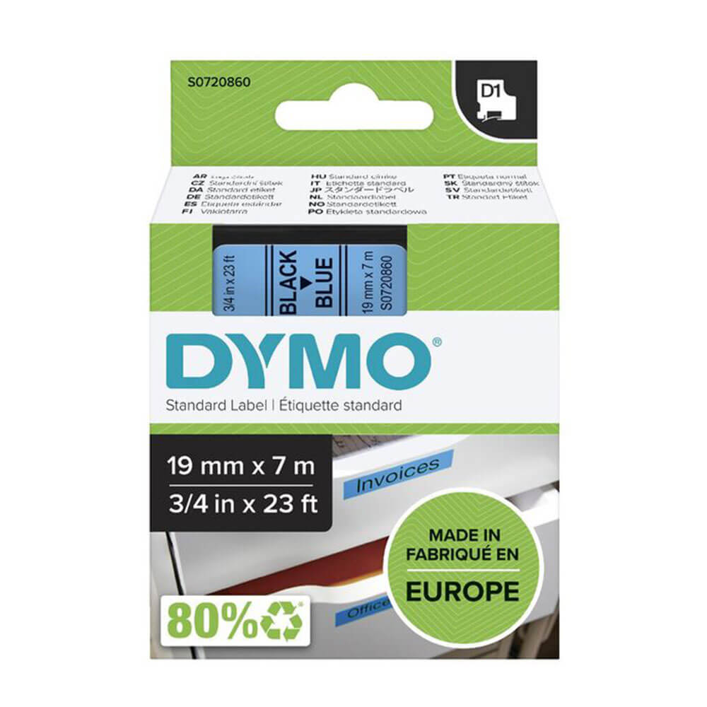 Etiqueta de cinta Dymo D1 19 mmx7m