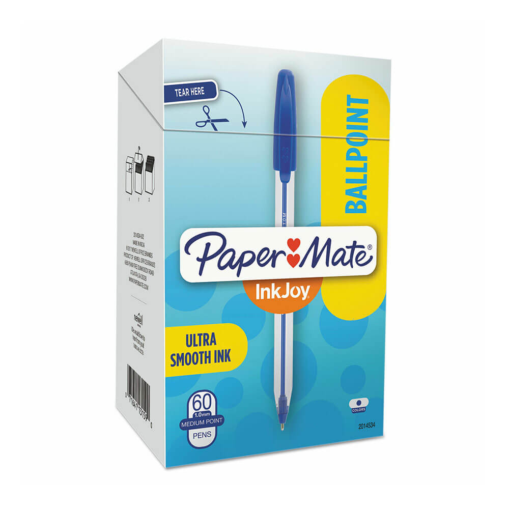 Papermate Inkjoy Point Medium Point 1.0 mm 60pk