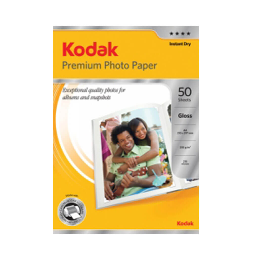 Papel fotográfico premium kodak A4 (50pk)