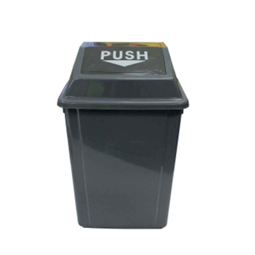 CleanLink Bubbish Bin z kulą pokrywką (szary)